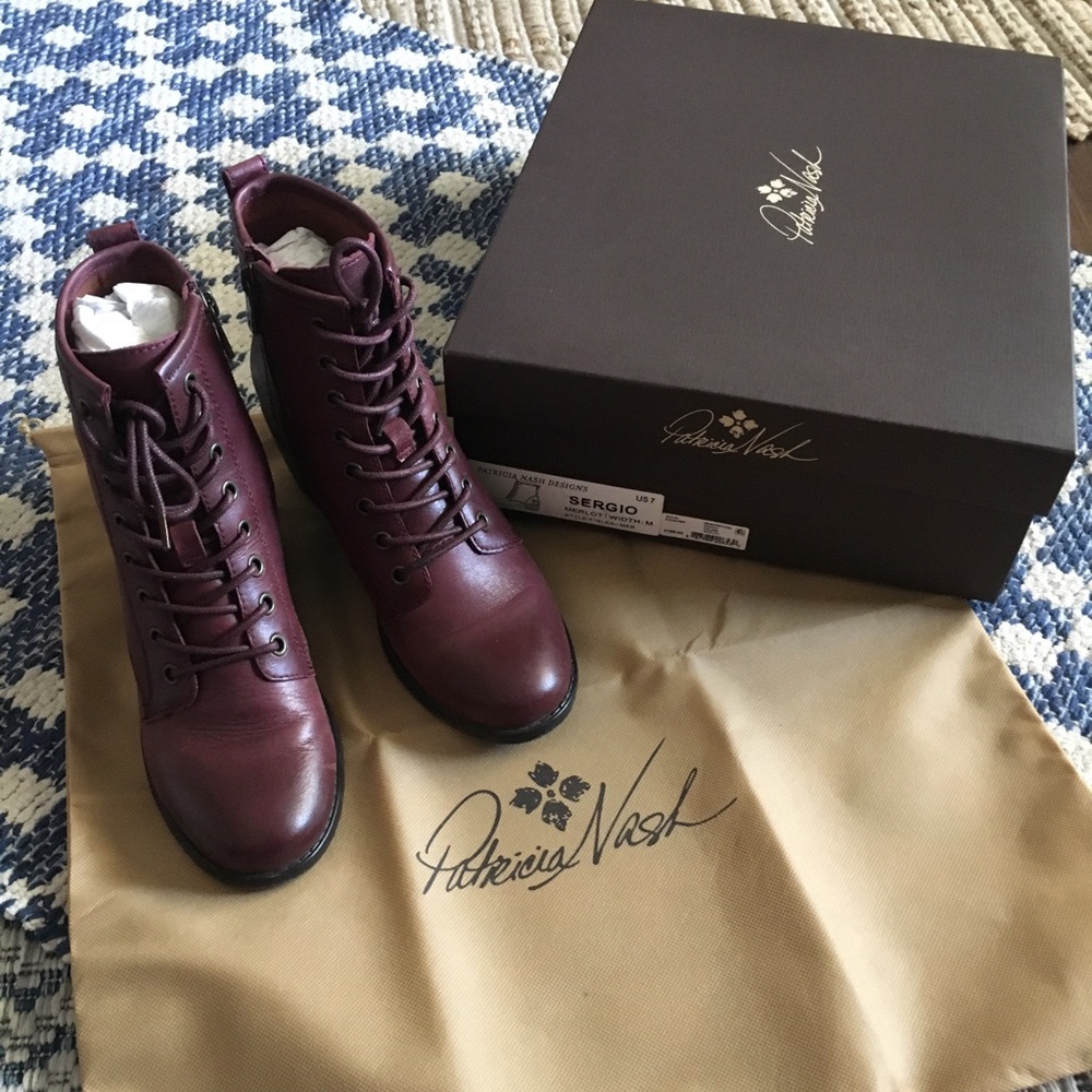 Patricia Nash Sergio Lace Up Booties